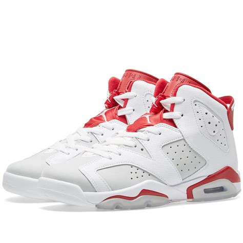 jordan 6 red and white